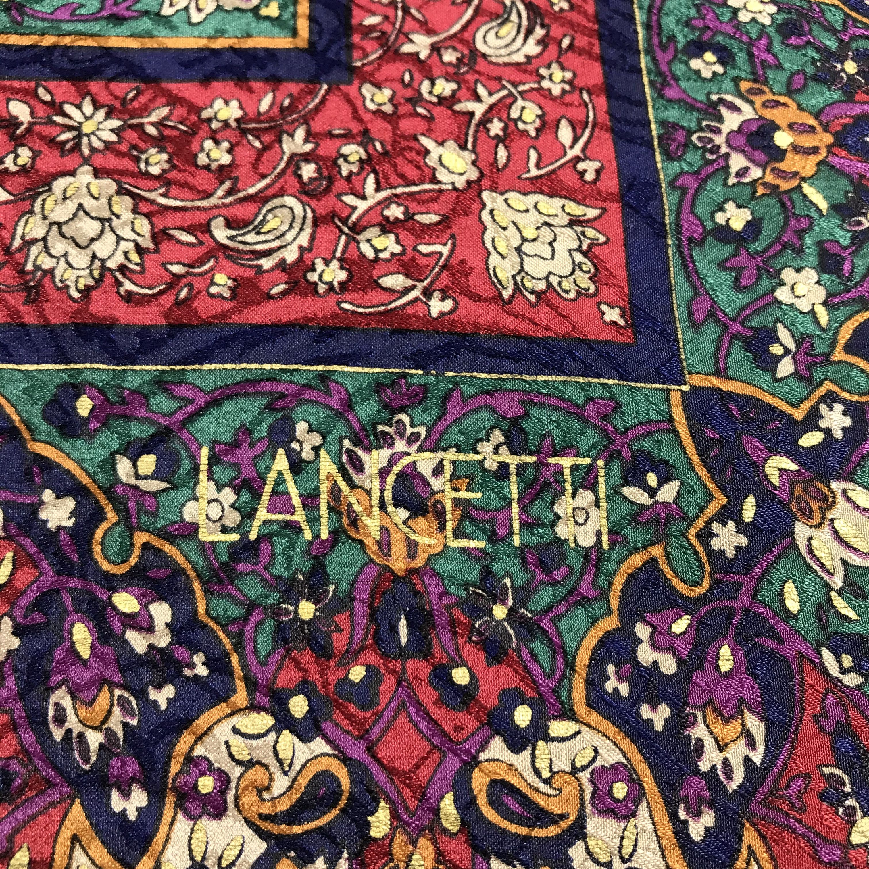 Lui di Lancetti Lancetti Luxury Silk Scarf M33 Size ONE SIZE - 4 Thumbnail