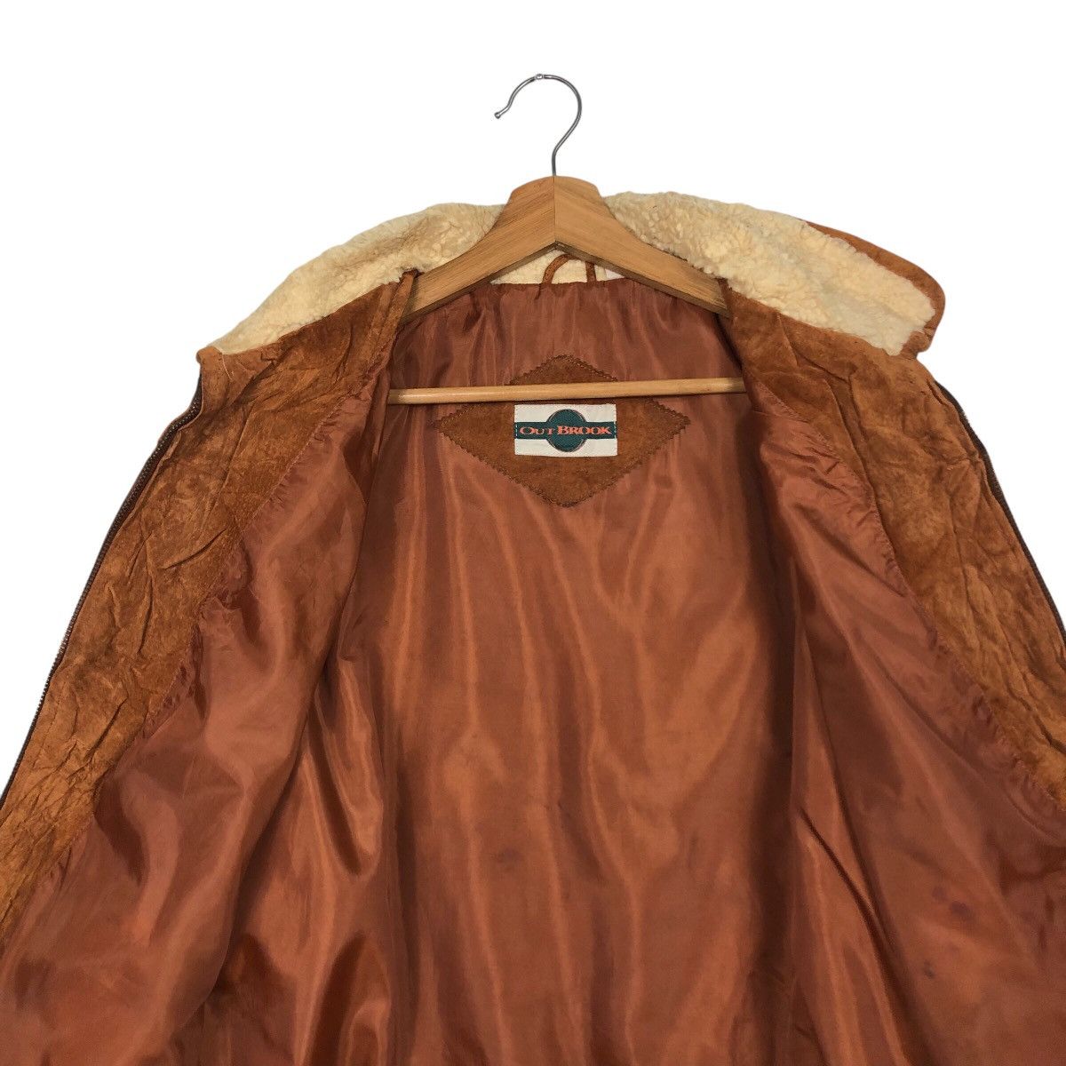 Japanese Brand 📌Vtg Biker Leather Jacket Out Brook Fur Collar Issey Miyake Size US L / EU 52-54 / 3 - 15 Thumbnail