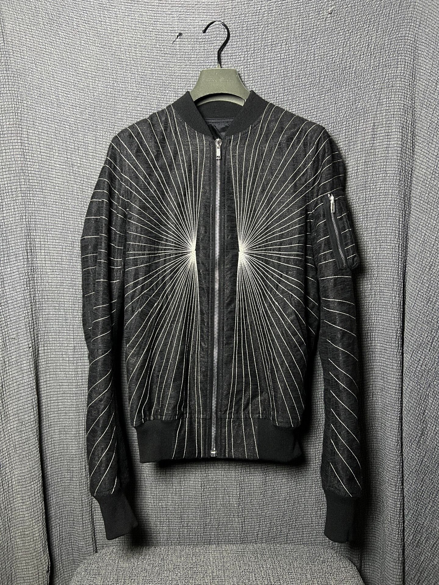 Rick Owens Rick Owens MA-1 Pilot Jacket 17SS Size US S / EU 44-46 / 1 - 1 Thumbnail