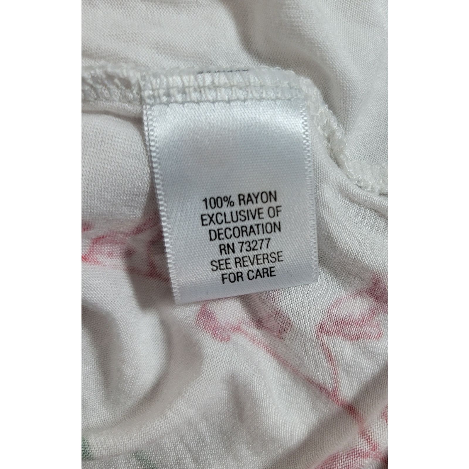 Other Candie's White Floral Print Racerback Tank Top XS Stretchy Size XS / US 0-2 / IT 36-38 - 4 Thumbnail