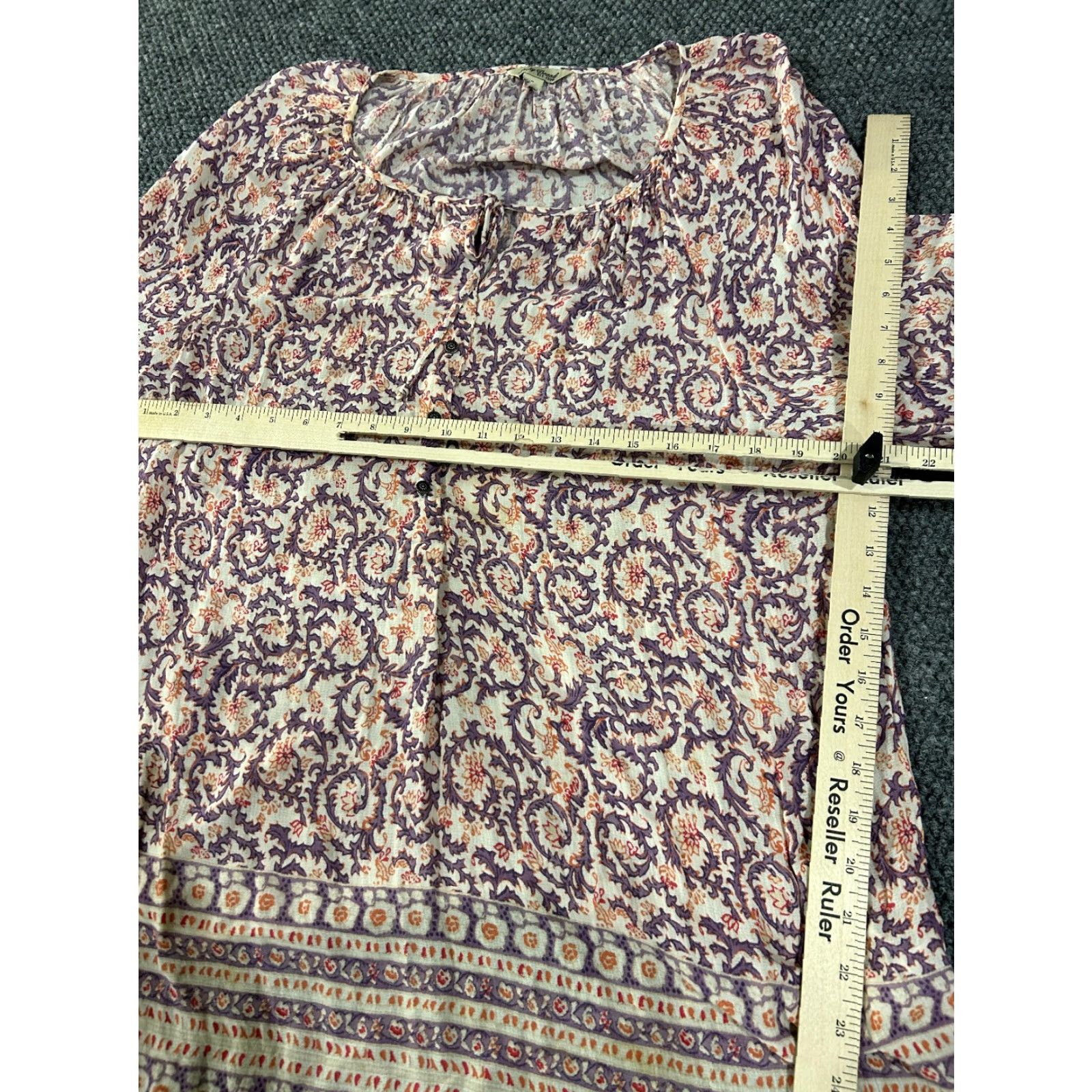 Lucky Brand **Lucky Brand XL Multicolor Paisley Women's Boho Blouse** User: Lucky Brand Multicolor XL Women's Paisley Boho Blouse Size XL / US 12-14 / IT 48-50 - 4 Thumbnail