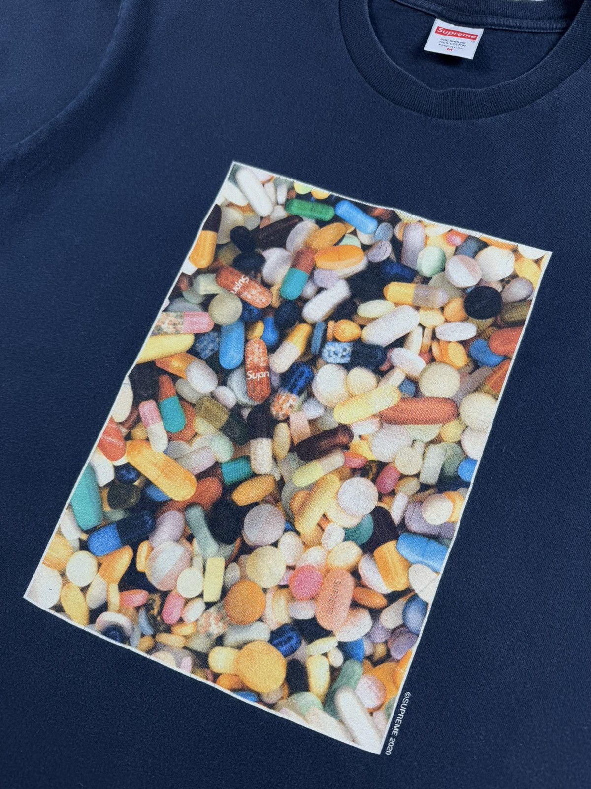 Supreme Supreme Pills FW20 Art 2020 Rap Baggy Relaxed T Shirt Tee Size US M / EU 48-50 / 2 - 6 Thumbnail