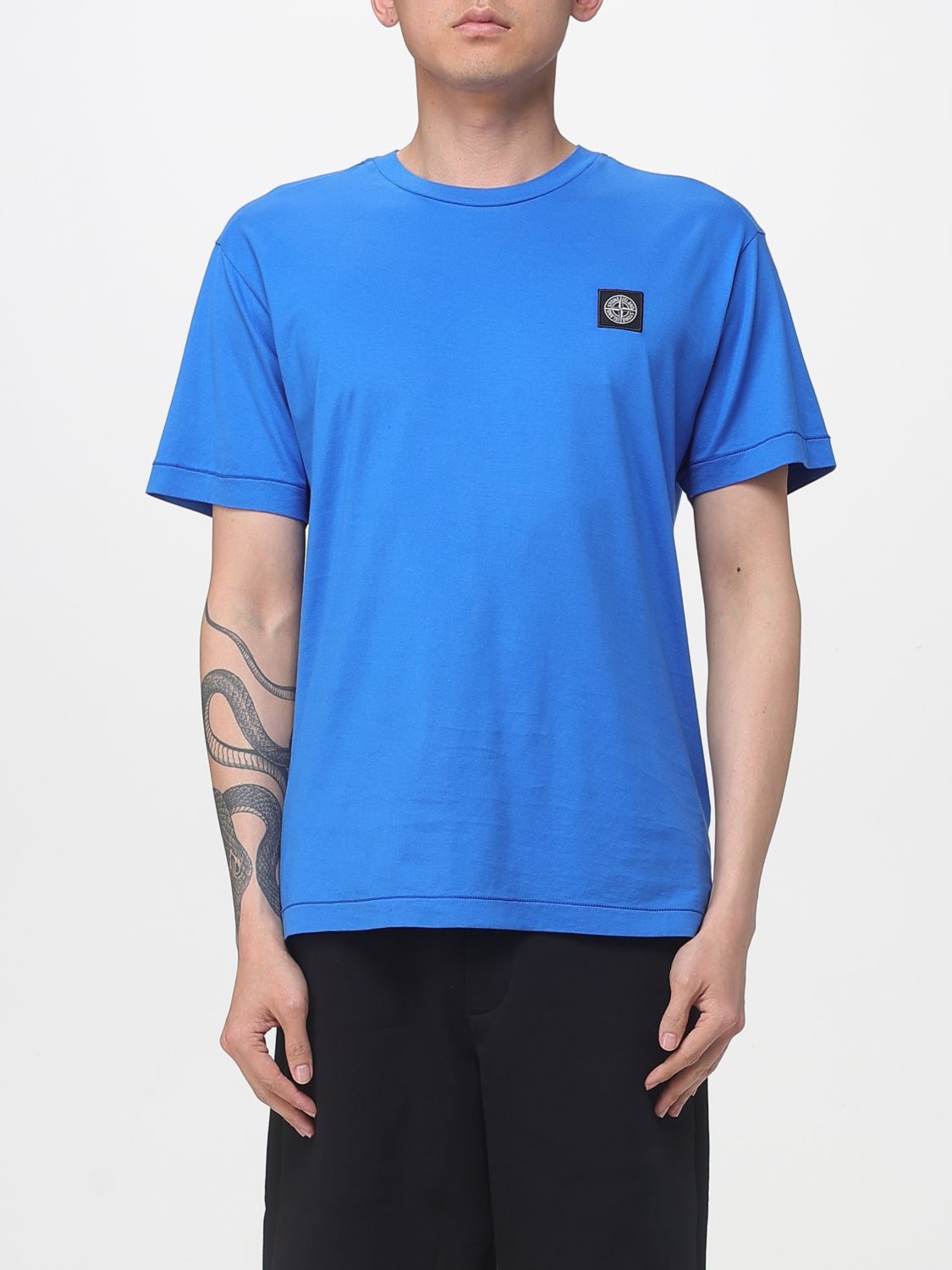 Stone Island Stone Island T-Shirt Men Royal Blue Size US L / EU 52-54 / 3 - 1 Thumbnail