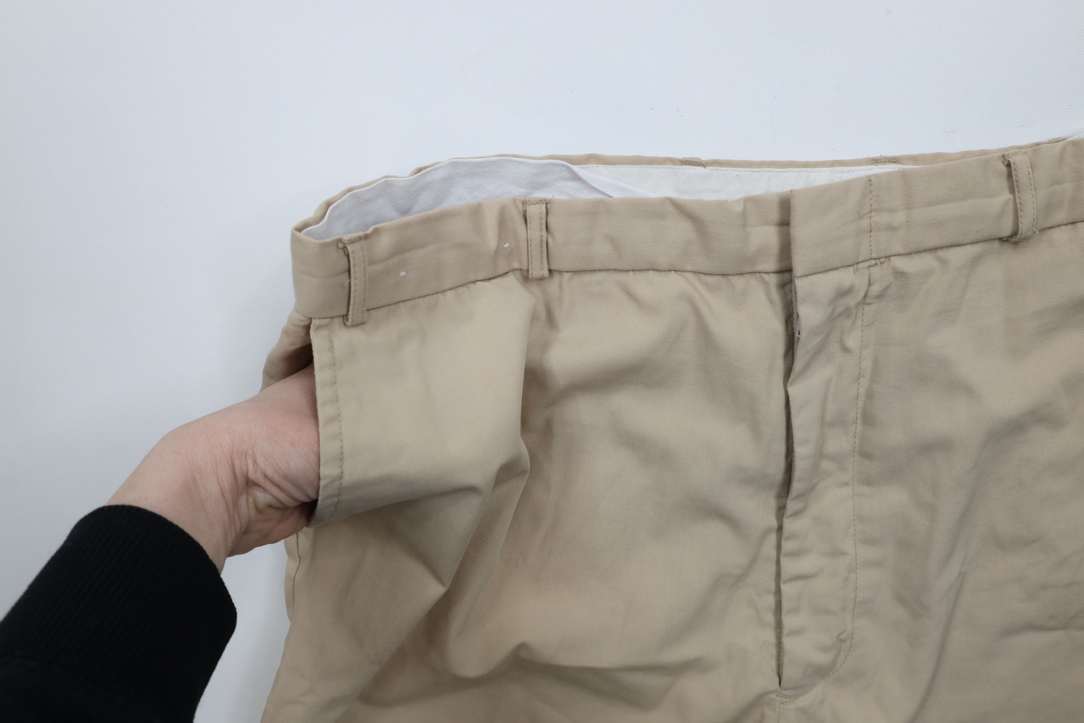 Vintage Vintage 80s 90s Streetwear Above Knee Chino Shorts Beige Size US 42 / EU 58 - 7 Thumbnail