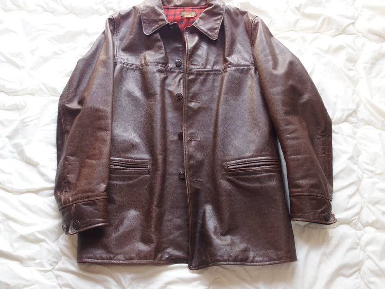Joe McCoy Buffalo Leather Half Coat- DMC