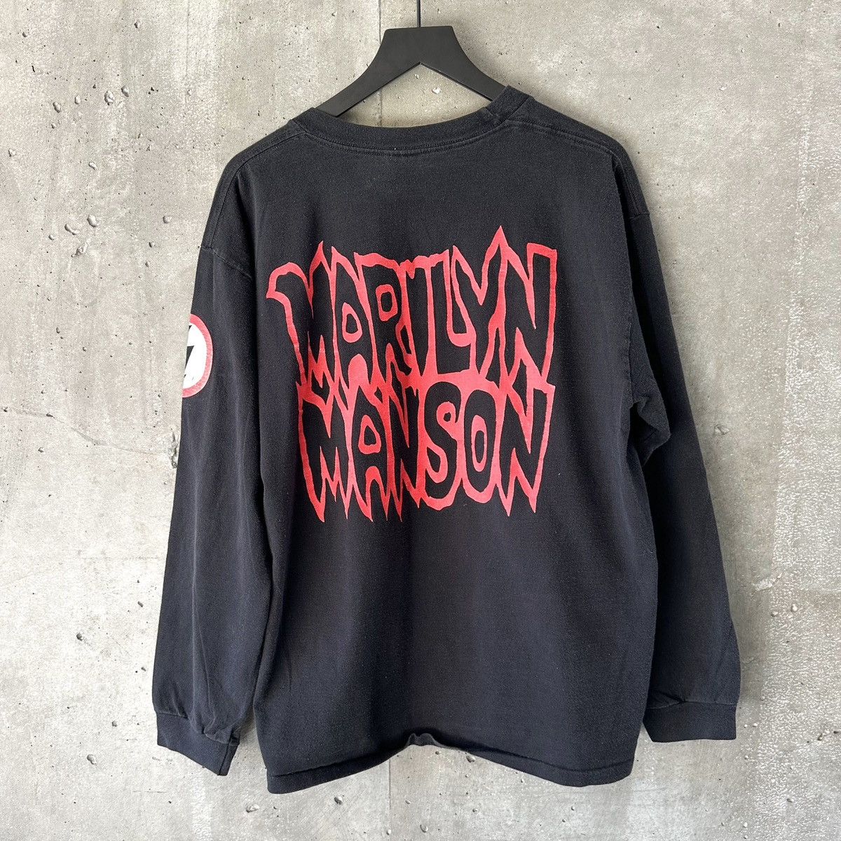 Vintage 90’s Marlyn Manson “SATANIC ARMY” Longsleeve Shirt Size US XL / EU 56 / 4 - 3 Thumbnail