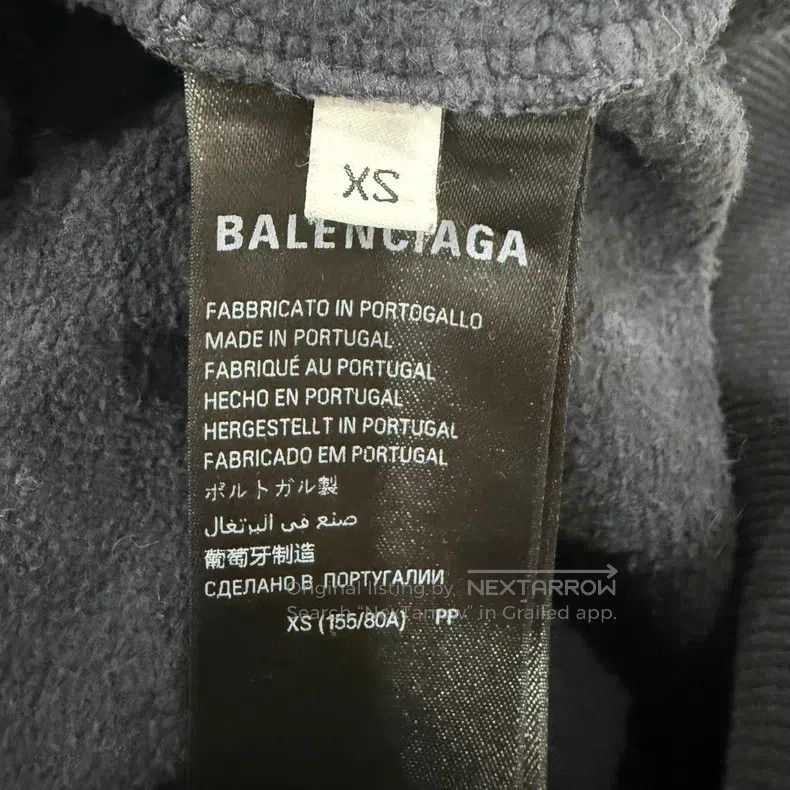 Balenciaga Balenciaga Letter Print Distressed Hooded Jacket Size US L / EU 52-54 / 3 - 4 Thumbnail
