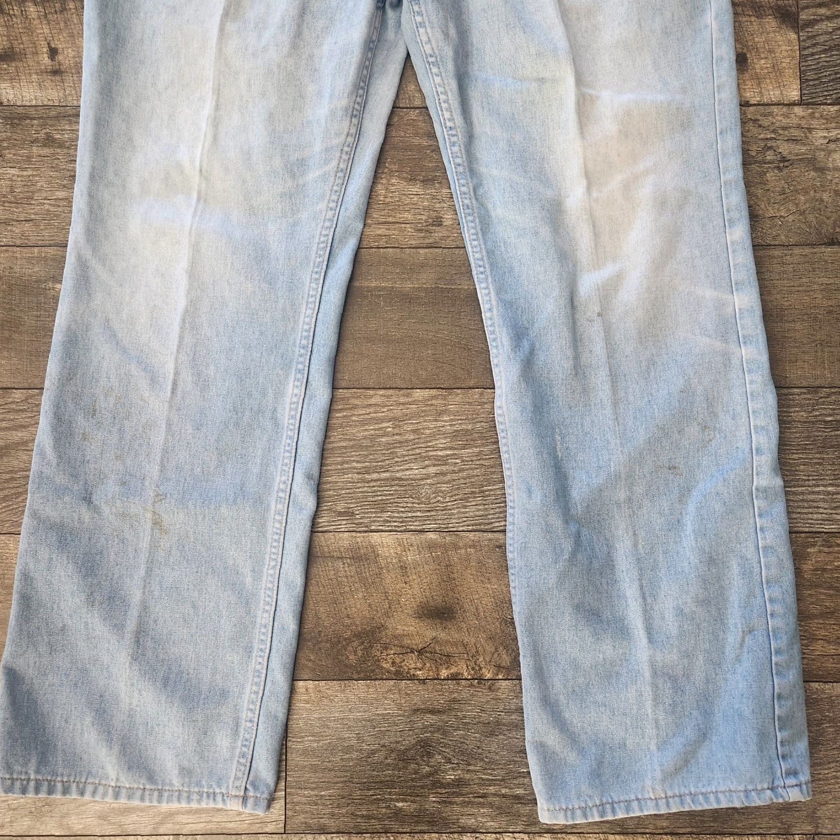 Levi's Vtg 70's Levi’s With A Skosh More Comfort Jeans Mens Blue Denim Orange Tab 40x32 Size US 40 / EU 56 - 2 Thumbnail