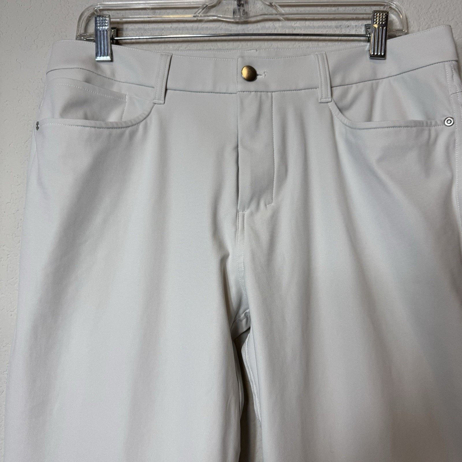 Lululemon Lululemon Men's ABC Slim-Fit Pant Warpstreme Light Gray 33 Size US 33 - 2 Thumbnail
