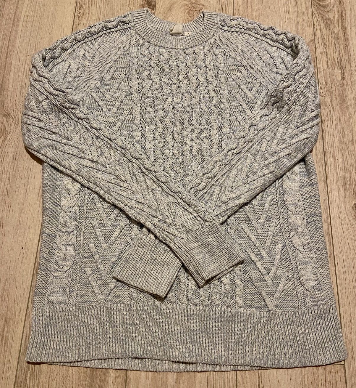 Gap Gap cable crew light blue marl knit sweater Size US M / EU 48-50 / 2 - 1 Thumbnail