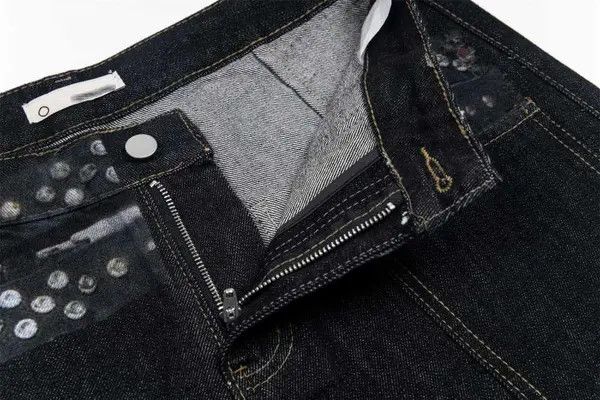Japanese Brand VIBE Men's street-rocking loose wide-leg hip-hop jeans Size US 32 / EU 48 - 4 Thumbnail