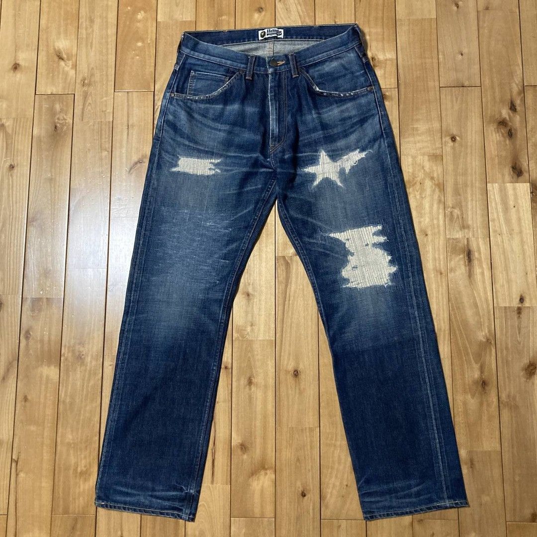 DAMAGE DENIM PANTS | bape.com