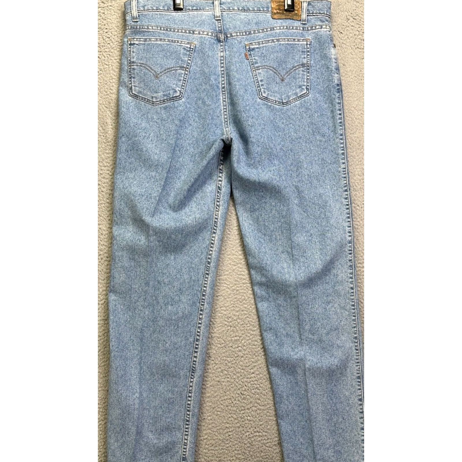 Levi's VINTAGE Levi's 540 Jeans Mens 40X32 Blue Relaxed Straight Fit Orange Tab USA Made Jeans Mens 40X32 Blue Relaxed Straight Orange Tab USA Made Size US 40 / EU 56 - 2 Thumbnail