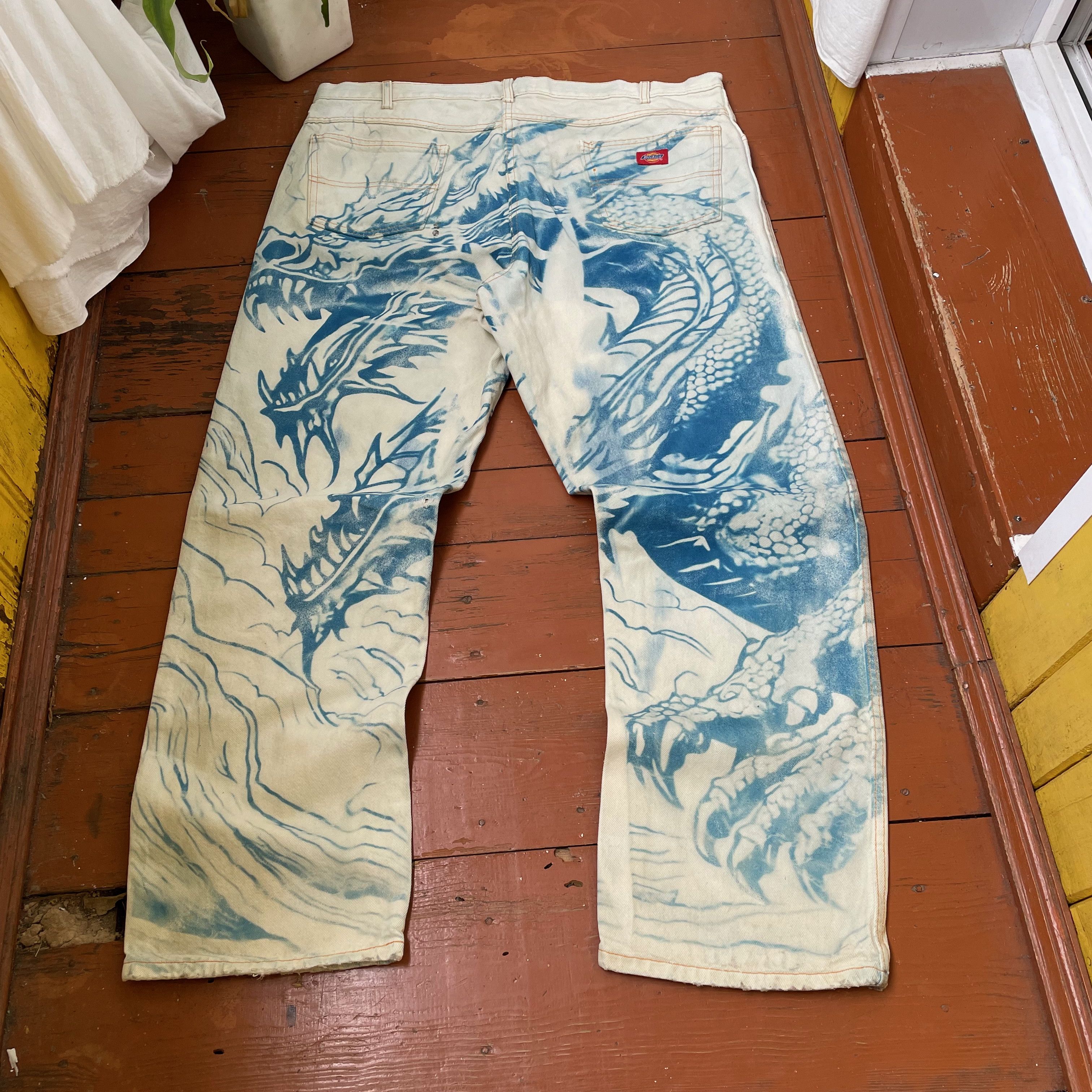 Dickies Dickies baggy denim jeans big size pants crazy custom Size US 42 / EU 58 - 1 Thumbnail