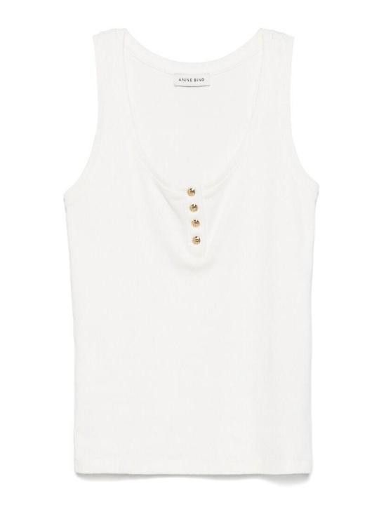 Anine Bing ANINE BING Women Tops A 08 10316 IVY26 White Size M / US 6-8 / IT 42-44 - 1 Thumbnail