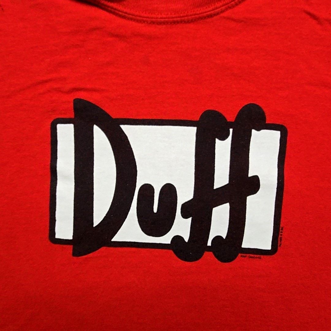 Gildan Vintage Duff Beer Shirt The Simpson Graphic Red XL Tee Y2K Size US XL / EU 56 / 4 - 2 Thumbnail