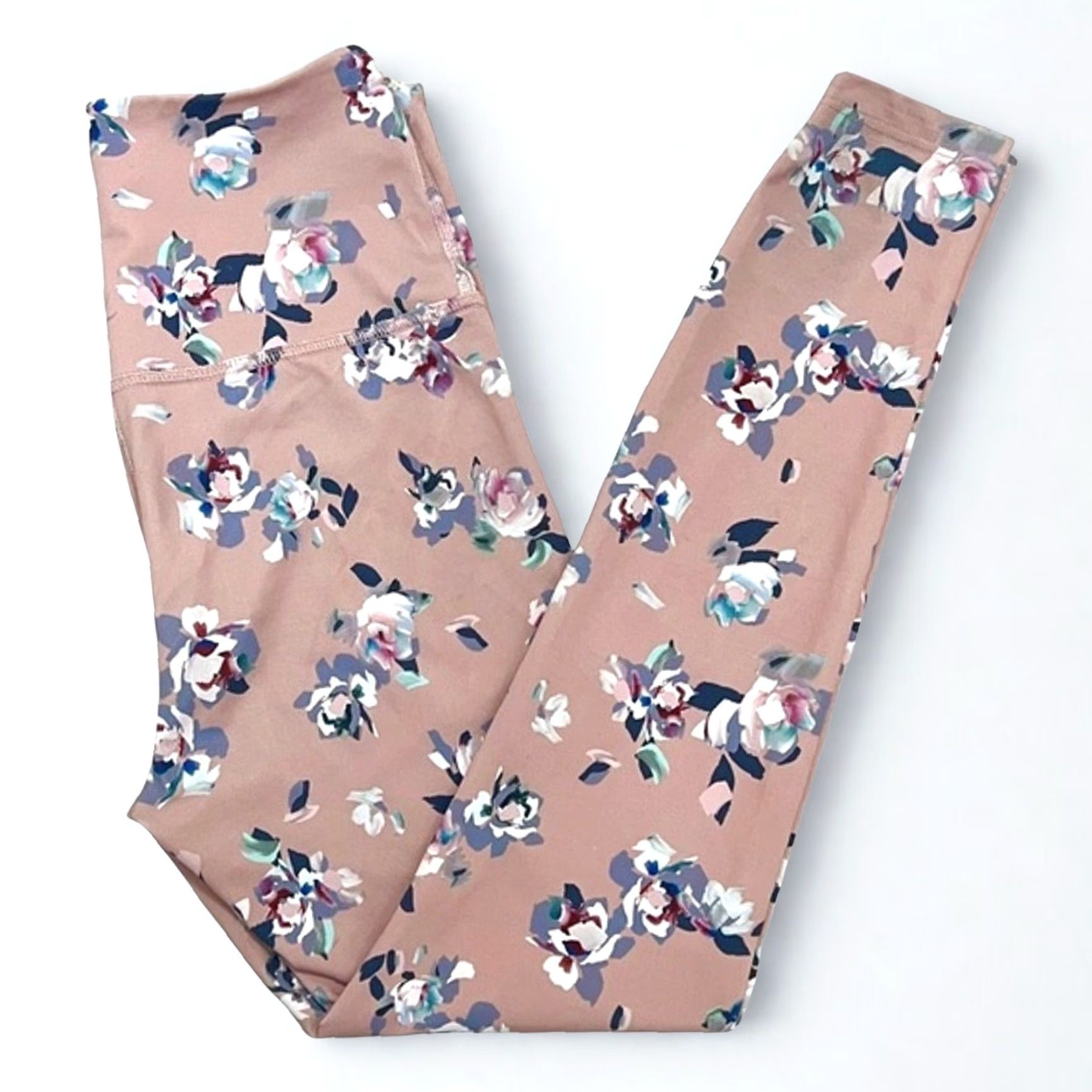 Beyond Yoga Beyond Yoga Olympus High Rise Legging Impressionist Floral Blush L Women Fitness Activewear Size 36" / US 14 / IT 50 - 7 Thumbnail