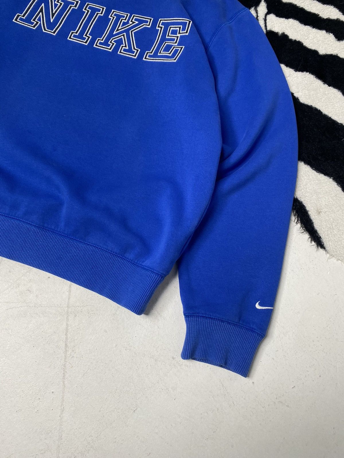 Nike × Vintage Vintage nike sweatshirt boxy fit box logo Blue Size US M / EU 48-50 / 2 - 7 Thumbnail