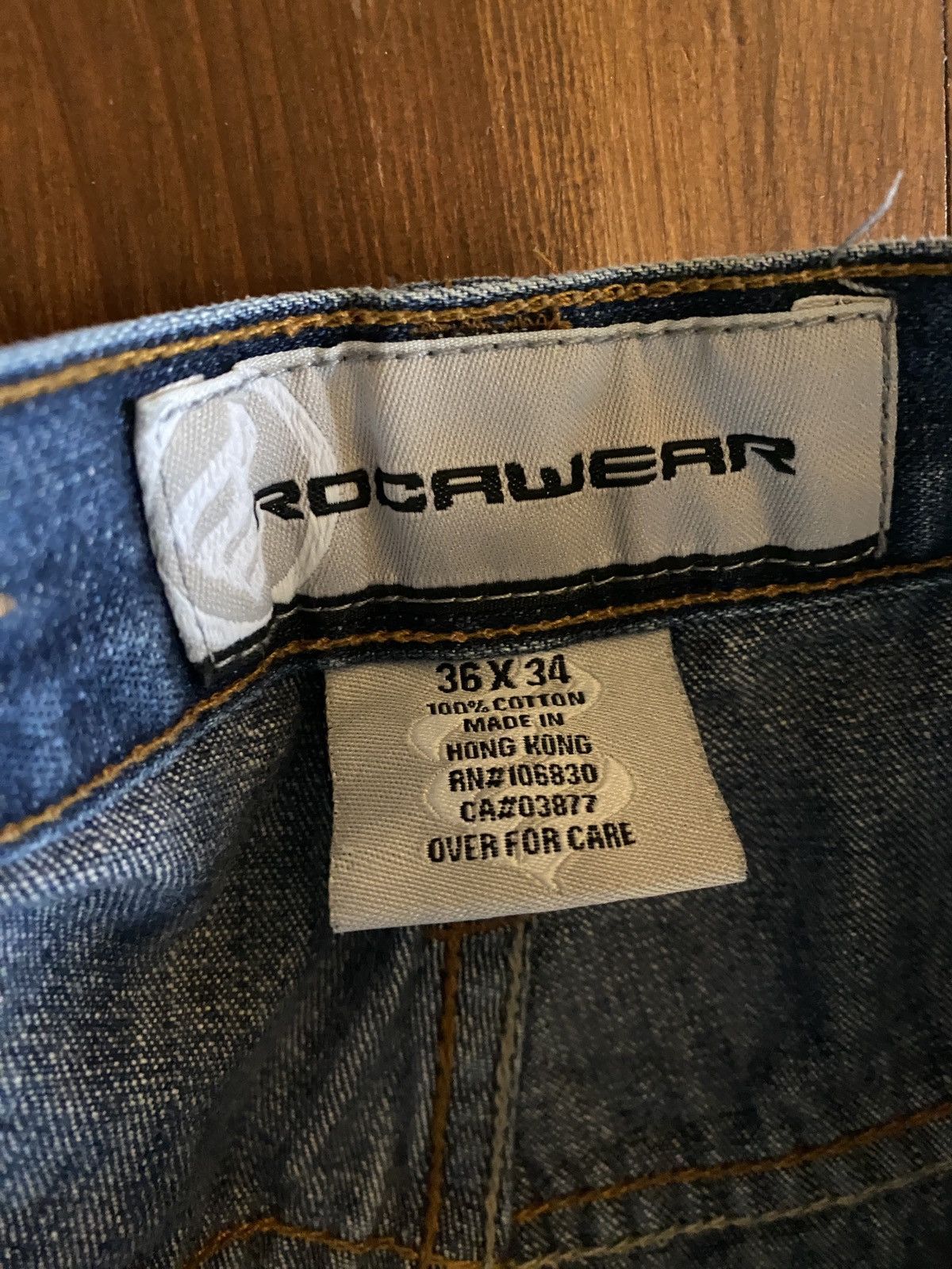 Rocawear Vintage Y2K’s Rocawear Wide Leg Baggy Denim Jeans 35x32 Size US 35 - 21 Thumbnail