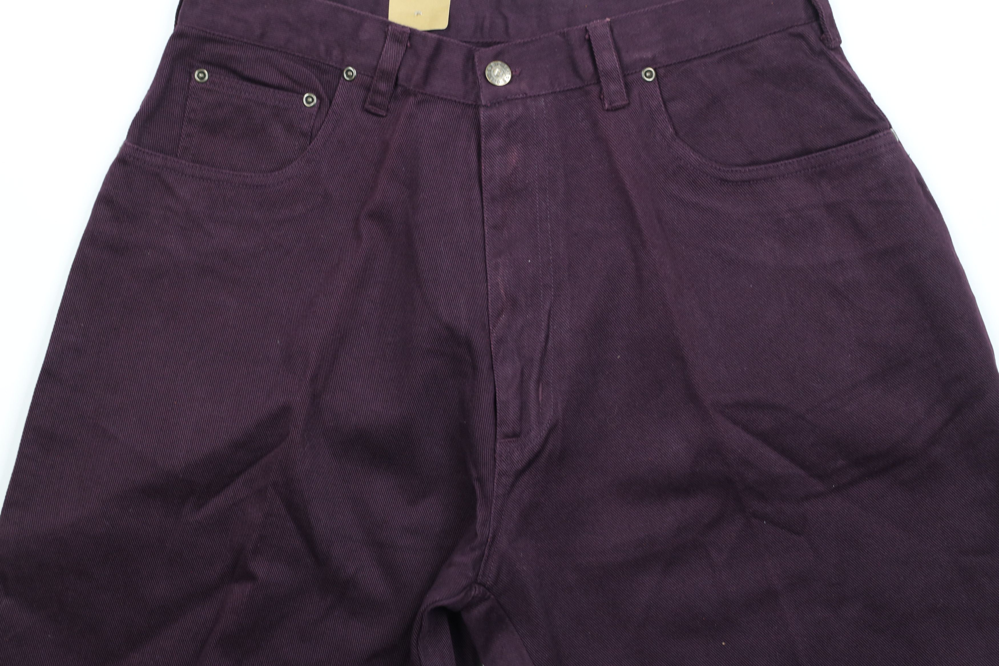 Vintage Deadstock Vintage 90s Streetwear Denim Shorts Jorts Purple Size US 33 - 3 Thumbnail