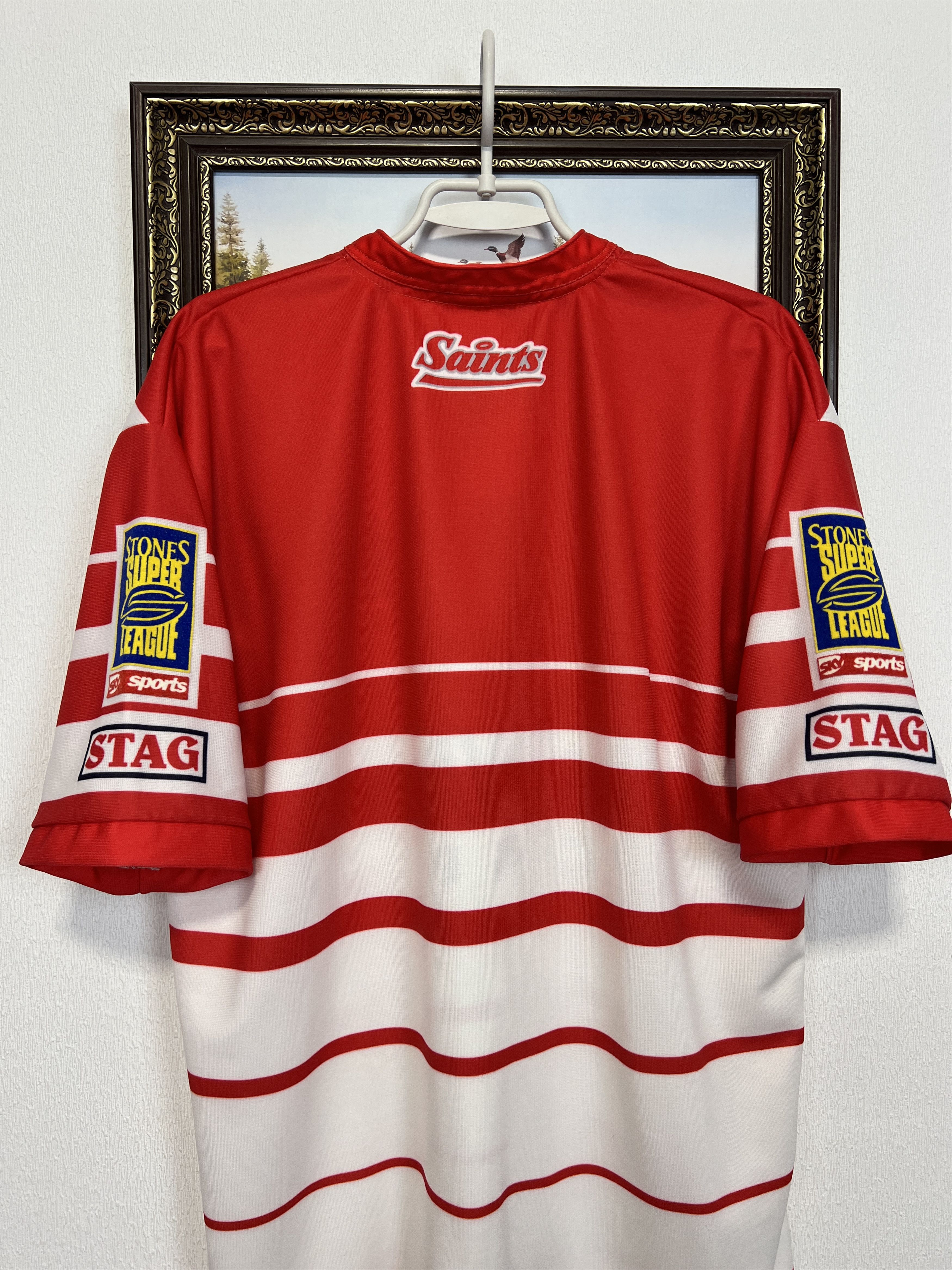 Vintage Vintage St Helens Rugby Union Jersey Shirt Trikot Rare Sport Size US L / EU 52-54 / 3 - 8 Thumbnail
