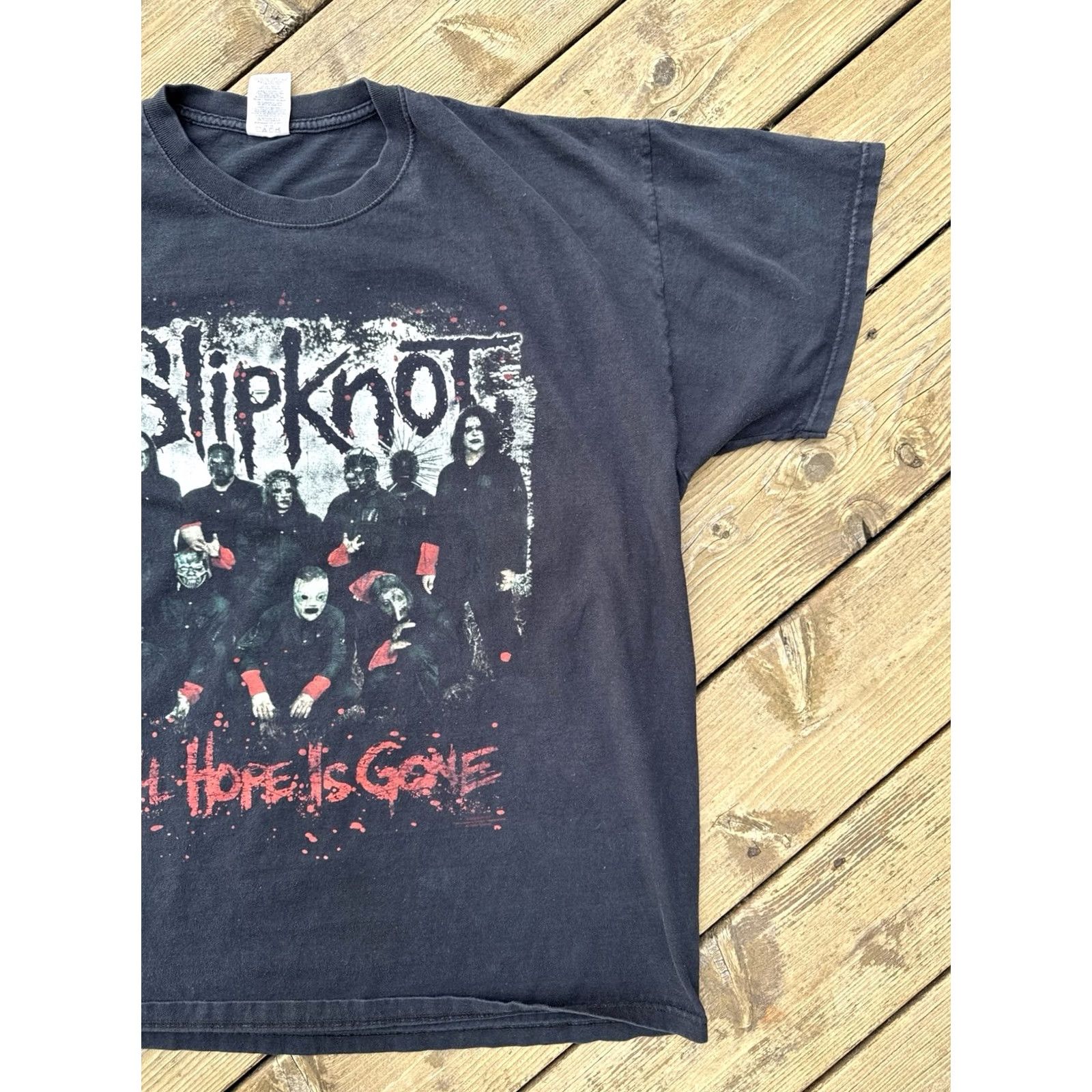 Jerzees VINTAGE Slipknot All Hope Is Gone Band Shirt 2XL Black Metal 2007 Size US XXL / EU 58 / 5 - 3 Thumbnail