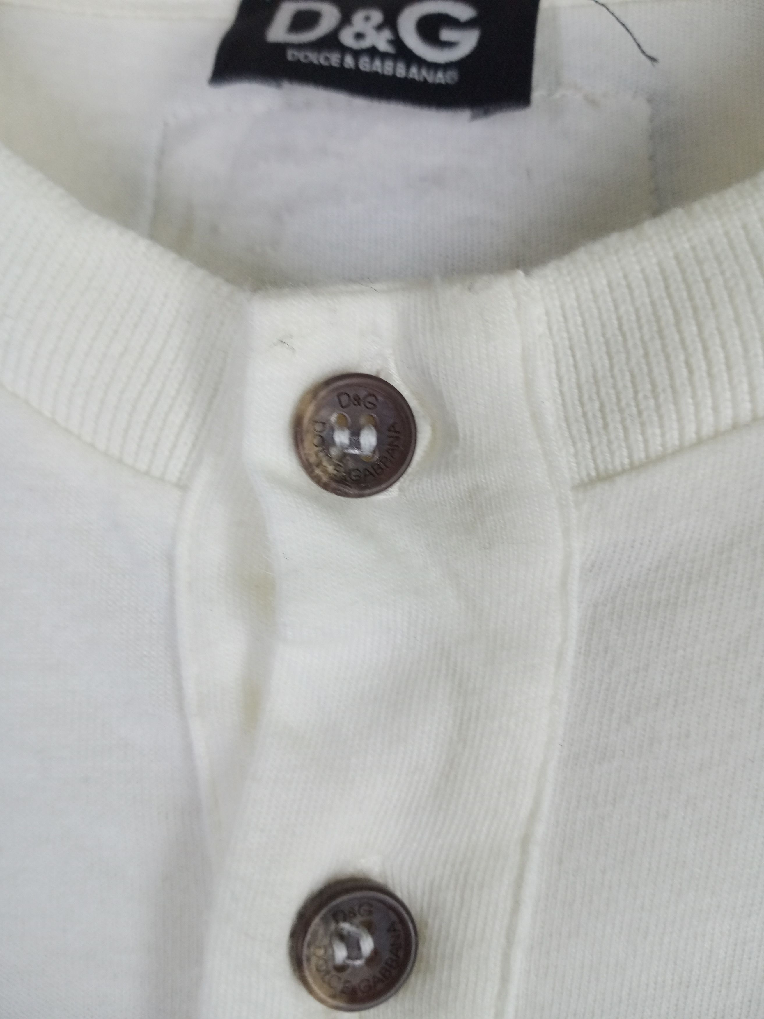 Dolce & Gabbana RARE DOLCE & GABBANA HALF BUTTON LONG SLEEVE TSHIRT Size US L / EU 52-54 / 3 - 4 Thumbnail