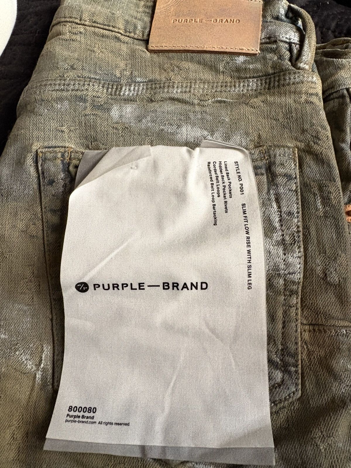 Purple Brand Purple Brand Jeans- P001 Holographic Earth Jacquard Mono Size US 32 / EU 48 - 4 Thumbnail