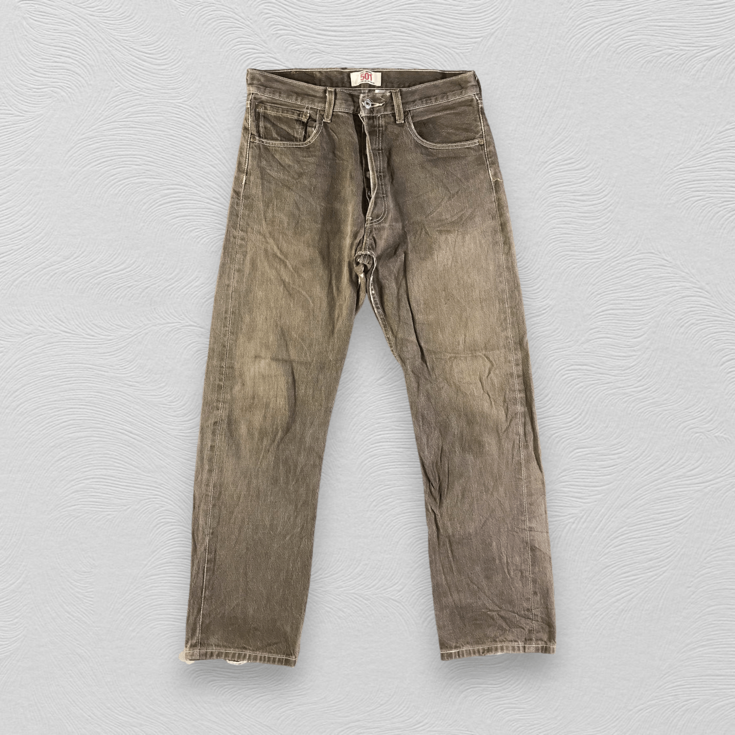 image of Levis 501 Jeans Earth Tone Denim Kj3071 in Faded, Men's (Size 32)