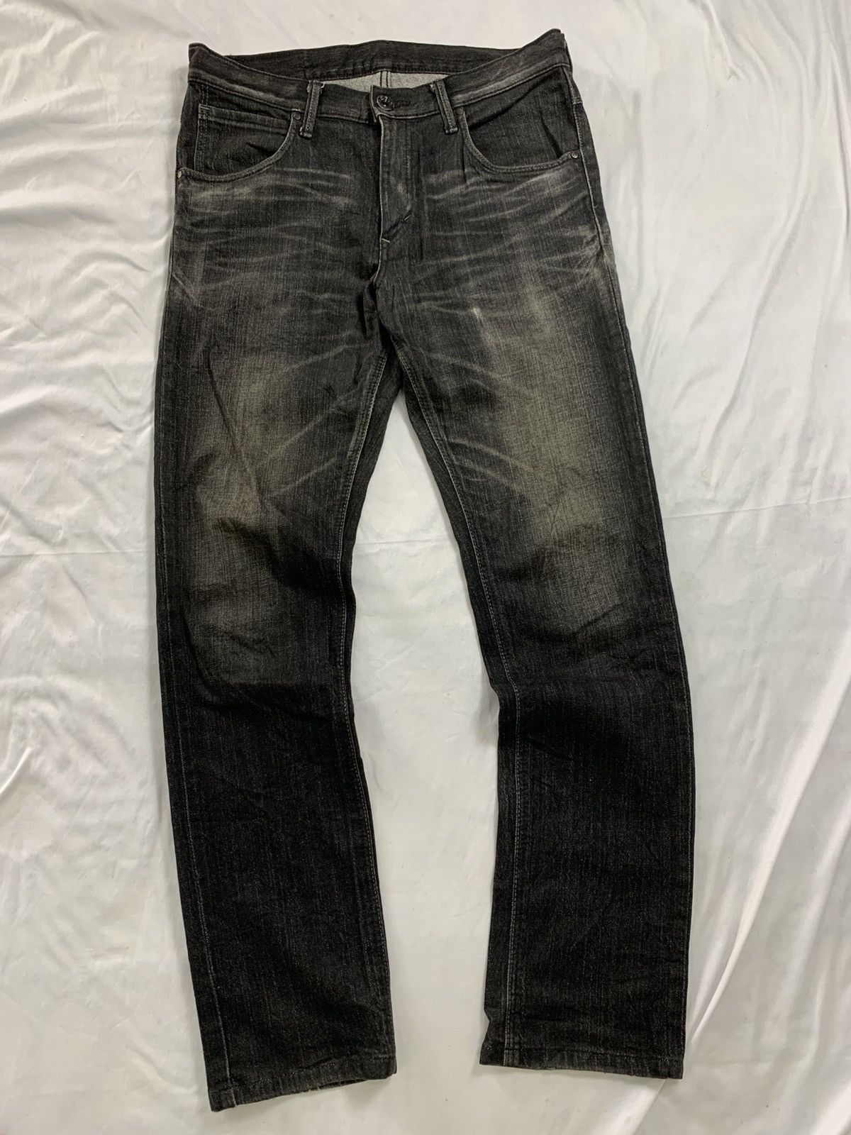 Edwin Vintage edwin stone black mid flare jeans strapes pocket Size US 32 / EU 48 - 1 Thumbnail