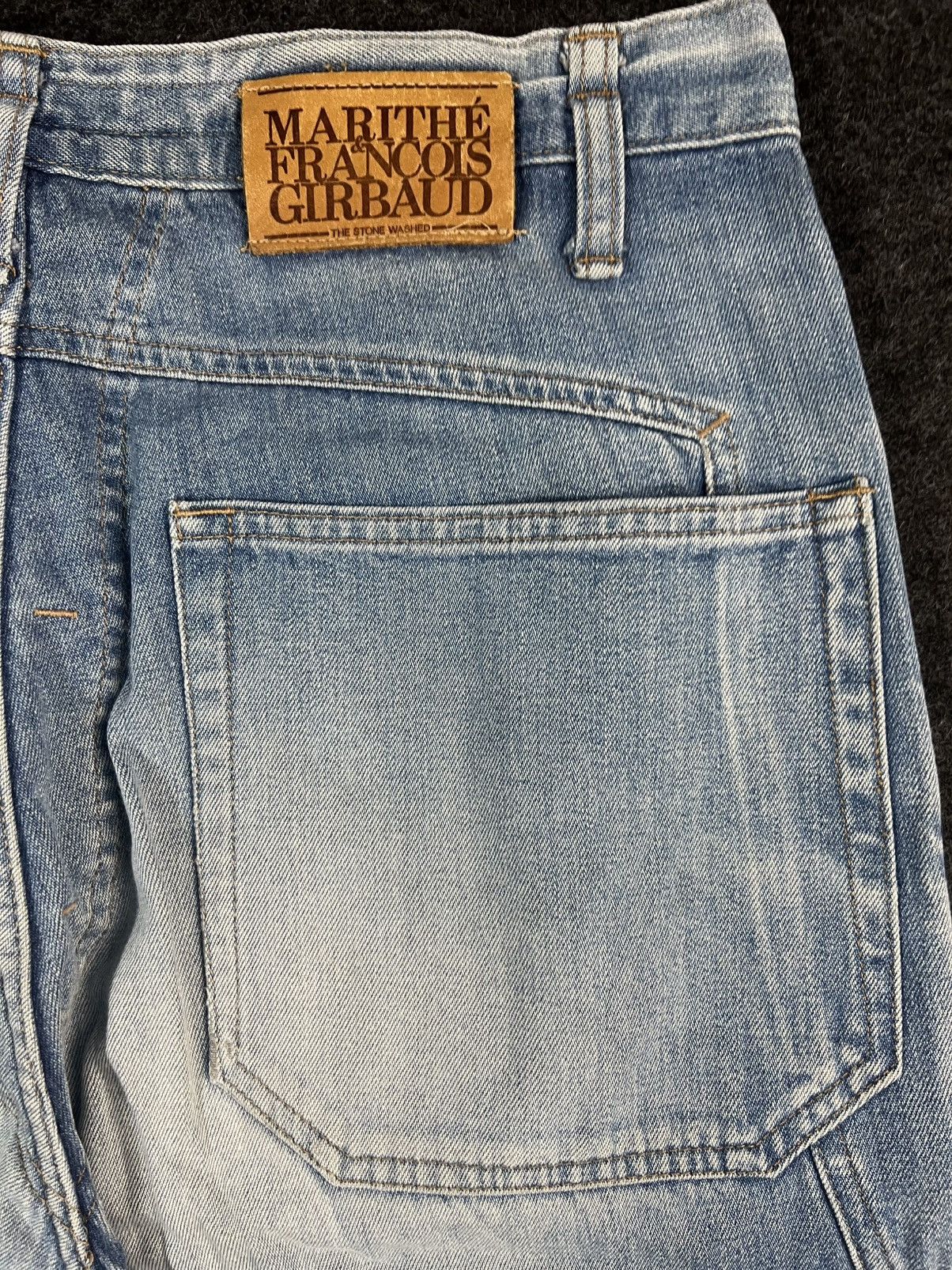Marithe + Francois Girbaud Marithe Francois Girbaud Baggy Jeans Denim Fade Size US 33 - 8 Thumbnail