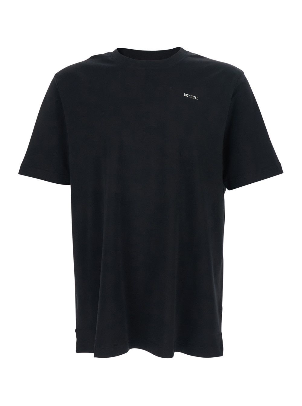 Diesel Black T-Shirt 'T-ADJUST-MET' with Round Neck and Printed Logo on the Front in Men's Cotton Size US M / EU 48-50 / 2 - 1 Thumbnail