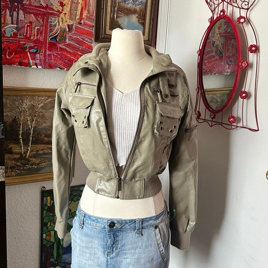 Other paperdenim&cloth pleather cargo puffer jacket rare Size S / US 4 / IT 40 - 1 Thumbnail
