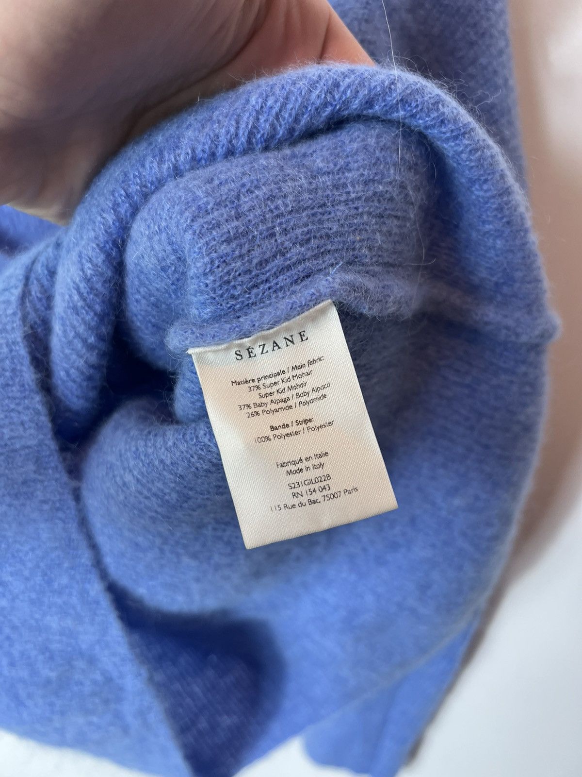 Sezane Vintage luxury Sezane Barry Cardigan Super Kid Mohair Size XS / US 0-2 / IT 36-38 - 7 Thumbnail