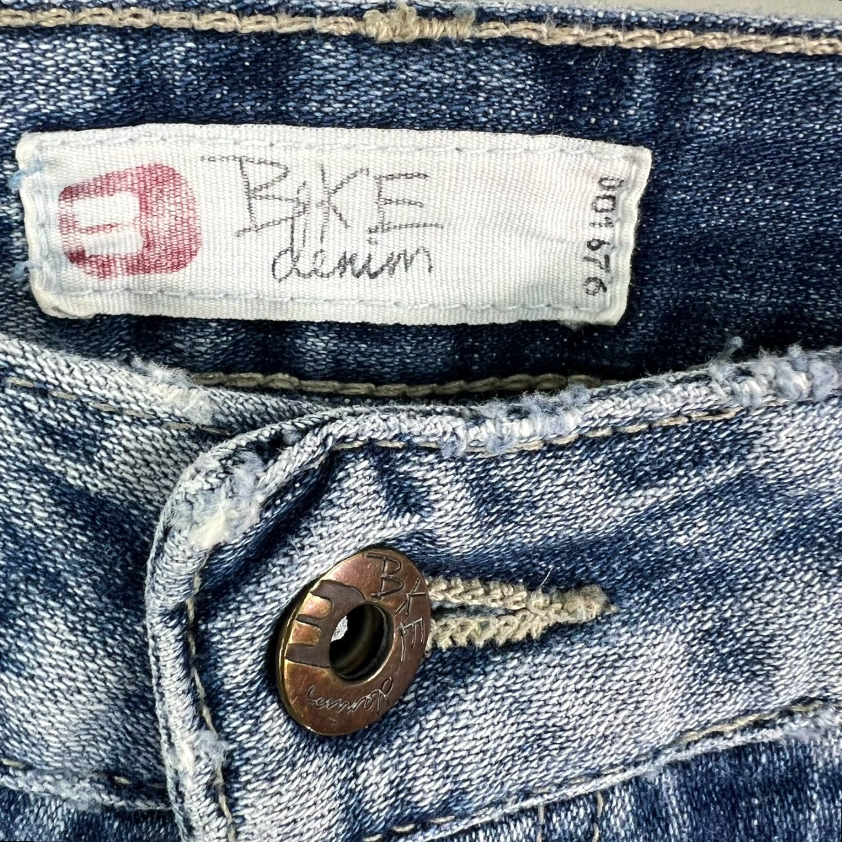 Vintage Buckle BKE Payton Dark Blue Flared Stretch Denim Jeans Women's 29 Regular 32 Inseam 90s Size 29" - 5 Thumbnail