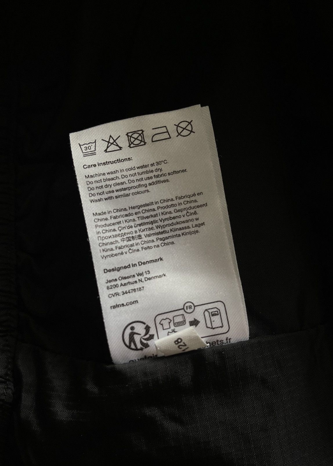 Rains Rains Black Dili Regular Lounge Pants Size US 32 / EU 48 - 5 Thumbnail