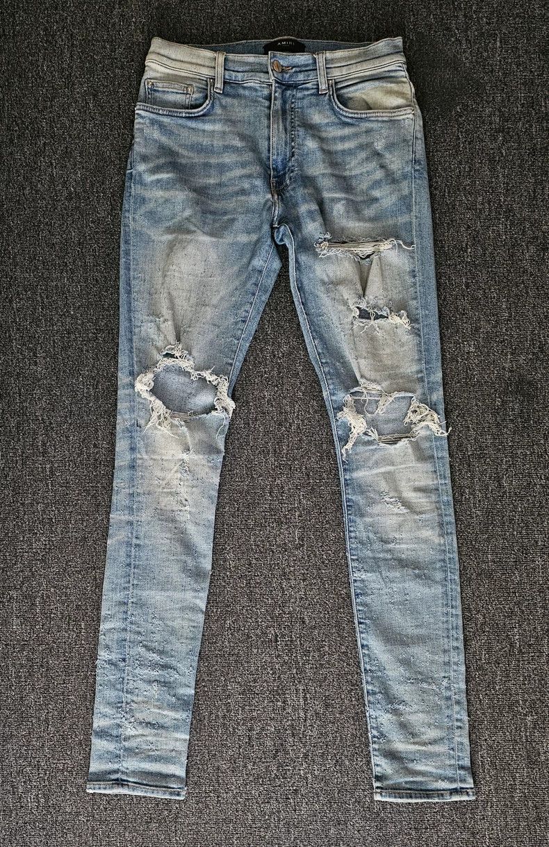 Amiri Distressed Denim Jeans - dmc