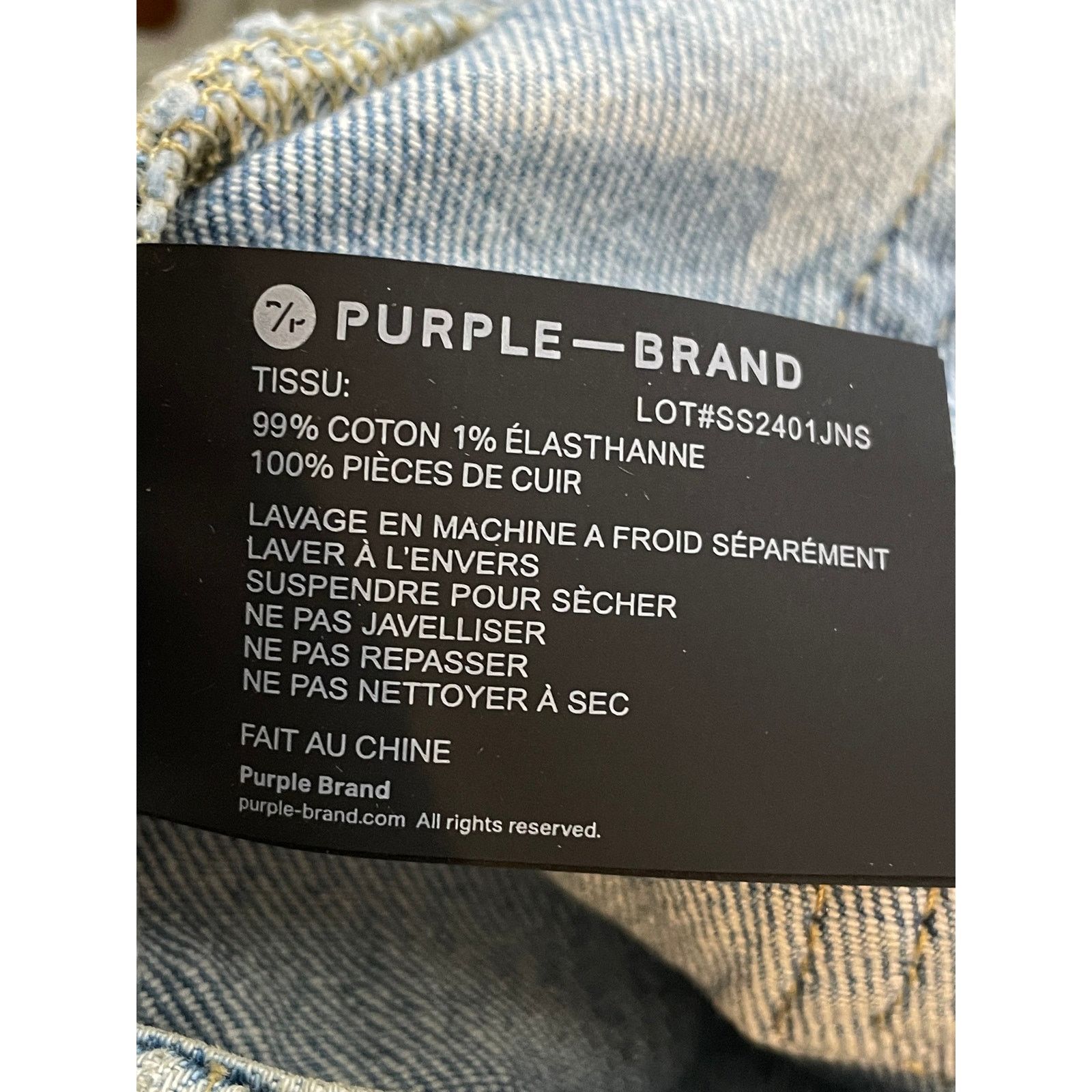 Purple Brand Purple Brand Light Wash Blue Jeans Size US 29 - 8 Thumbnail