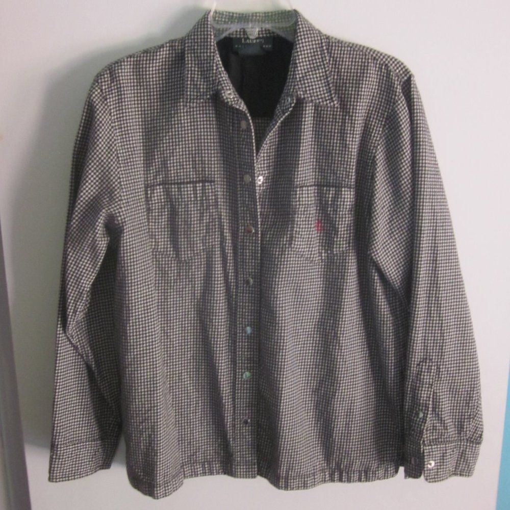 Ralph Lauren Vintage Houndstooth Check Ralph Lauren Womens Wool Shirt Size L Size L / US 10 / IT 46 - 5 Thumbnail