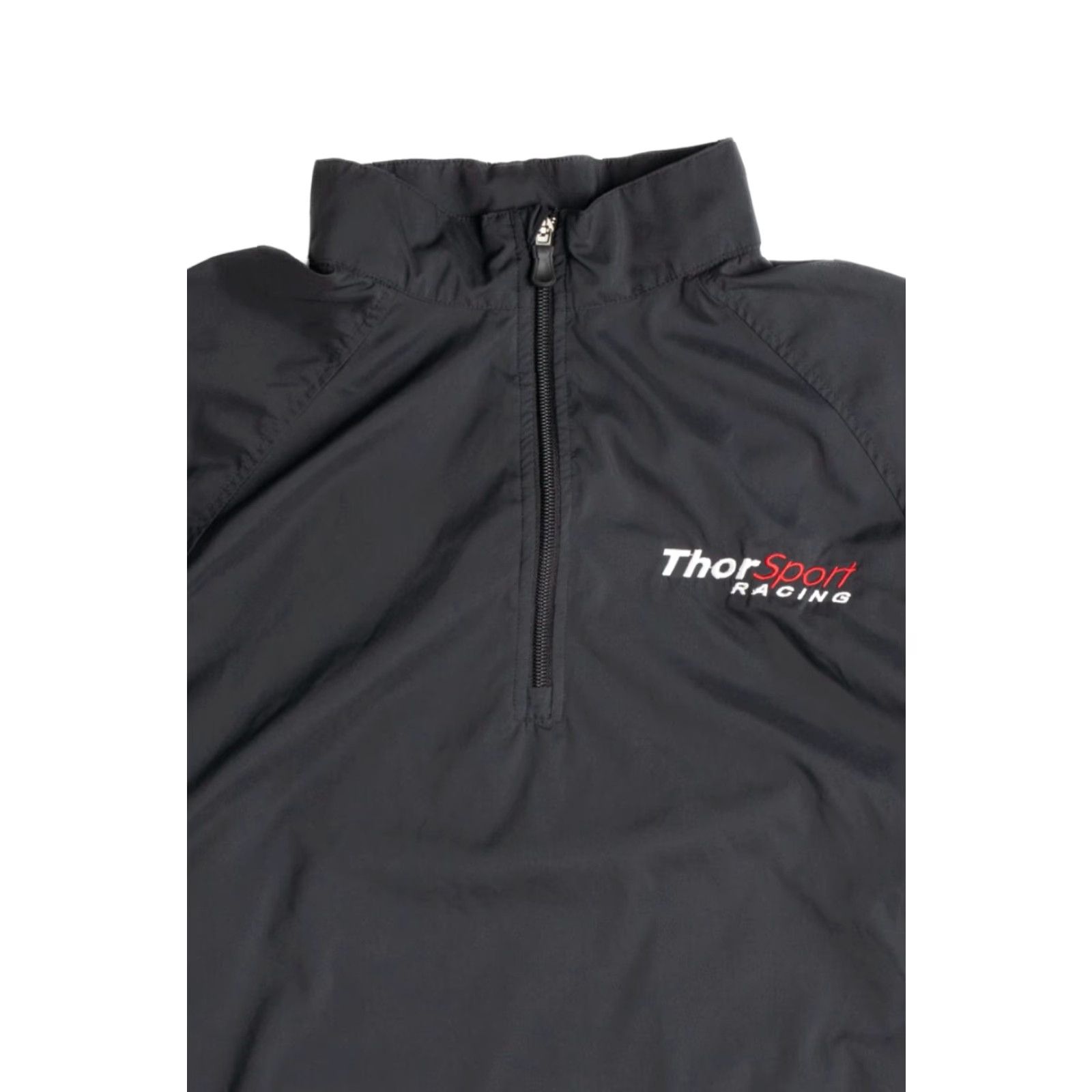 Adidas VINTAGE Adidas ThorSport Racing Lightweight Jacket Large Black Zip-Up Size US L / EU 52-54 / 3 - 2 Thumbnail