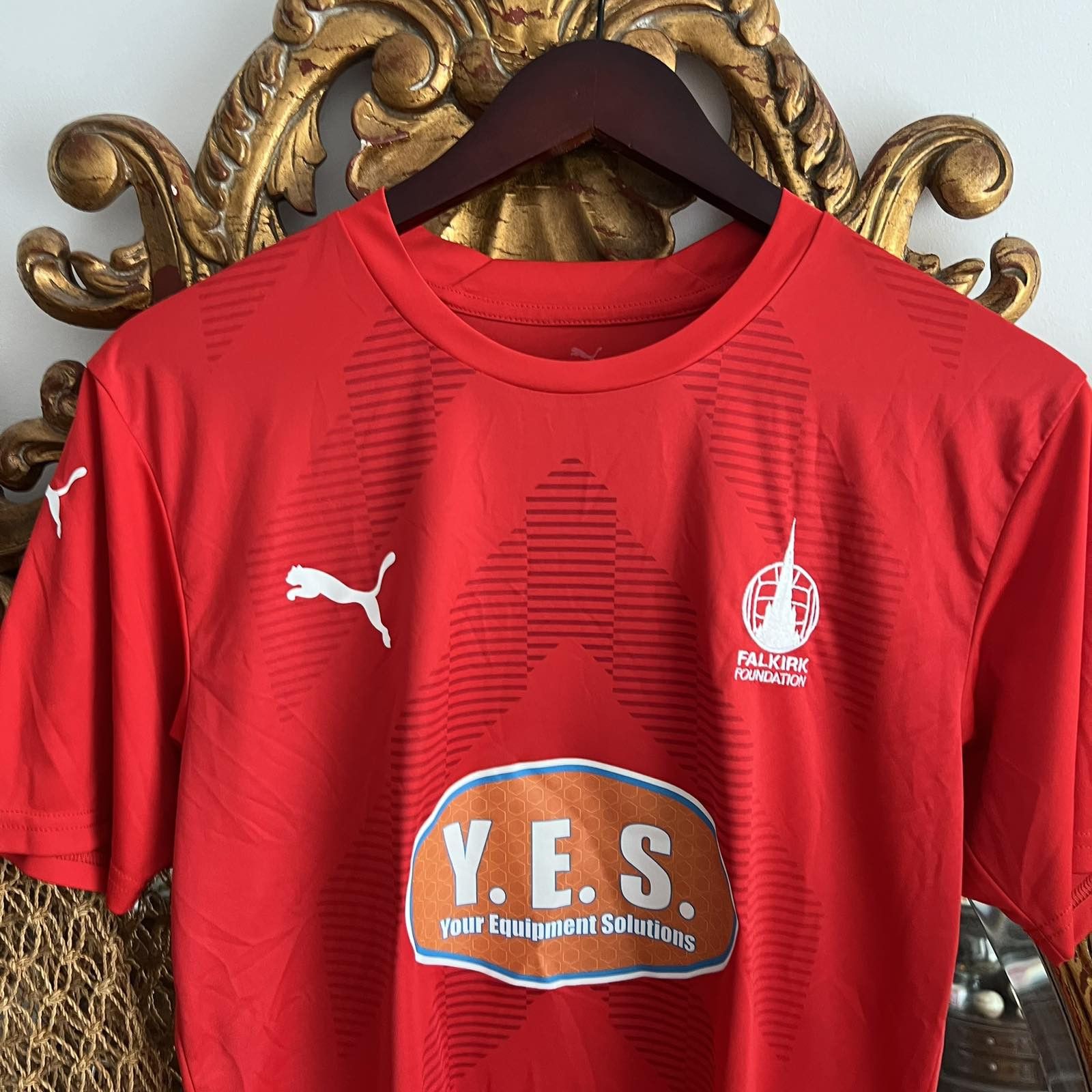 Puma Falkirk FC #6 Scotland football soccer jersey size M