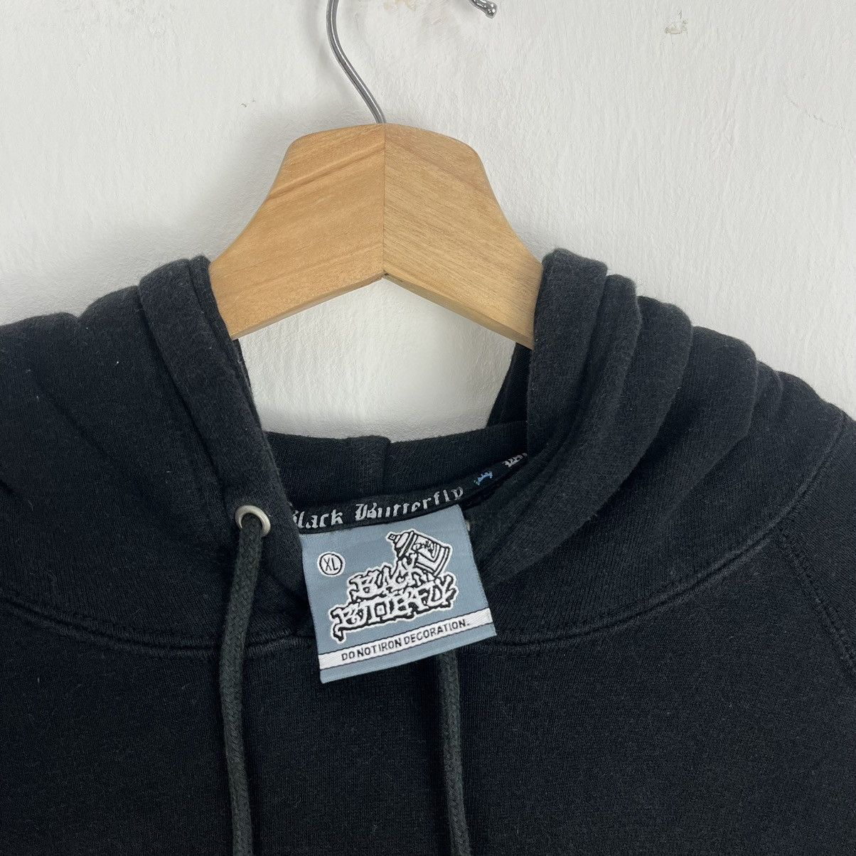 JNCO Vintage Y2K SOHK Black Butterfly Hoodie Dj Cyber Skater Size US XL / EU 56 / 4 - 5 Thumbnail