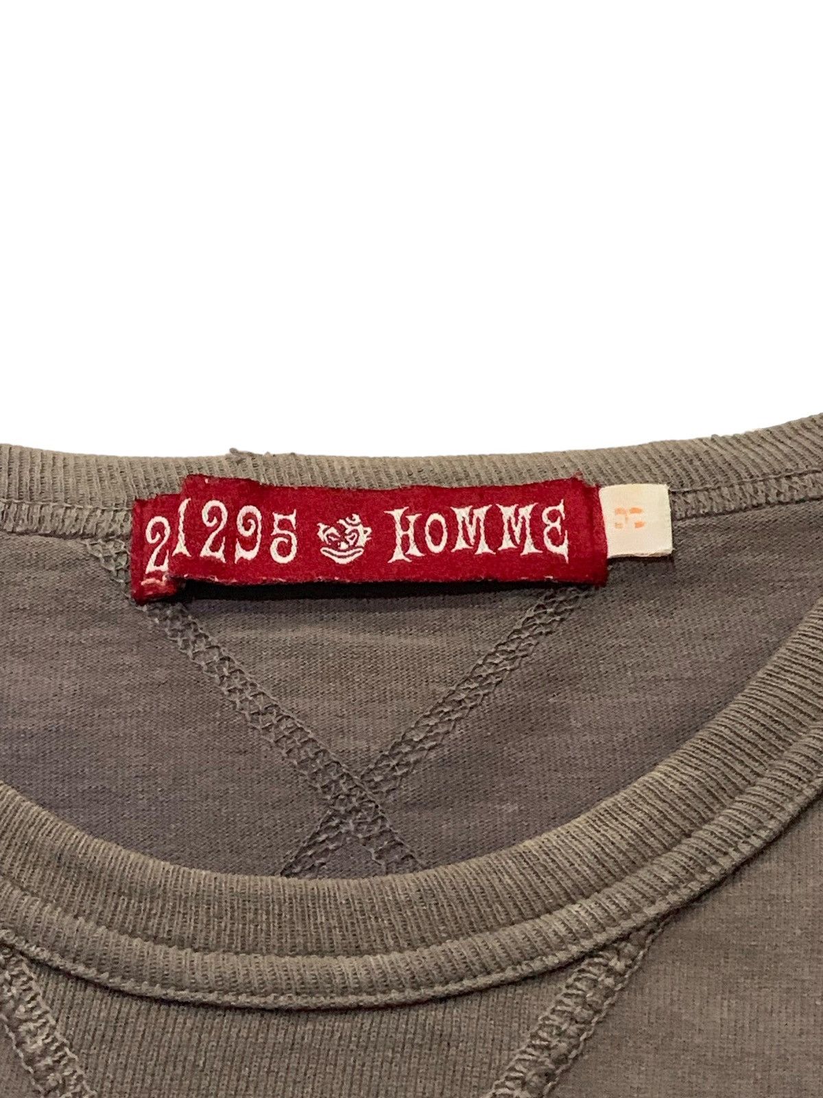 5351 POUR LES HOMMES × Hysteric Glamour × Japanese Brand 291295 Homme Distressed Sun Burn Long Sleeve Tshirt Size US M / EU 48-50 / 2 - 7 Thumbnail