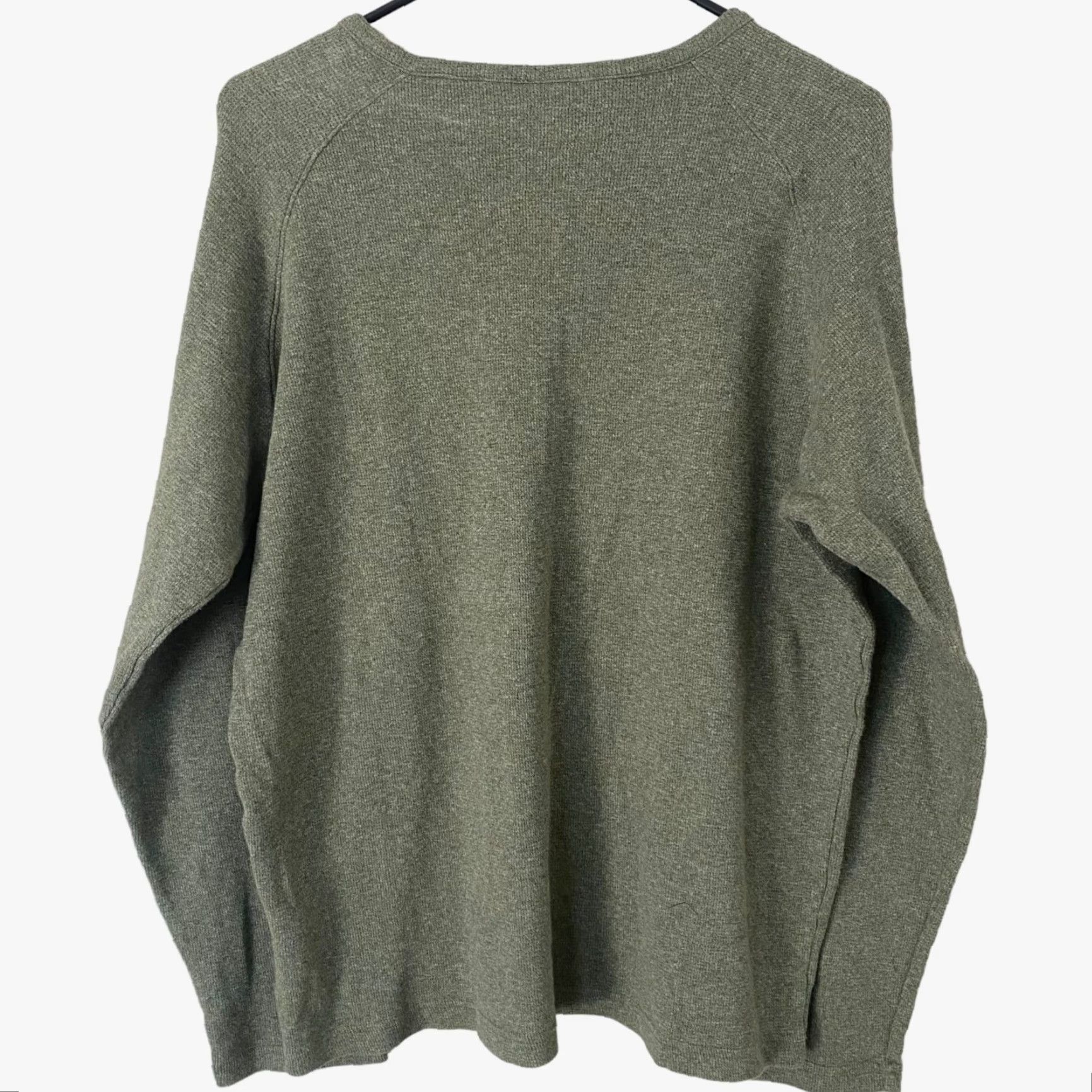Nike VINTAGE Nike 6.0 Long Sleeve Henley Shirt Green Cotton Skateboarding Tee Men's XL Size US XL / EU 56 / 4 - 3 Thumbnail