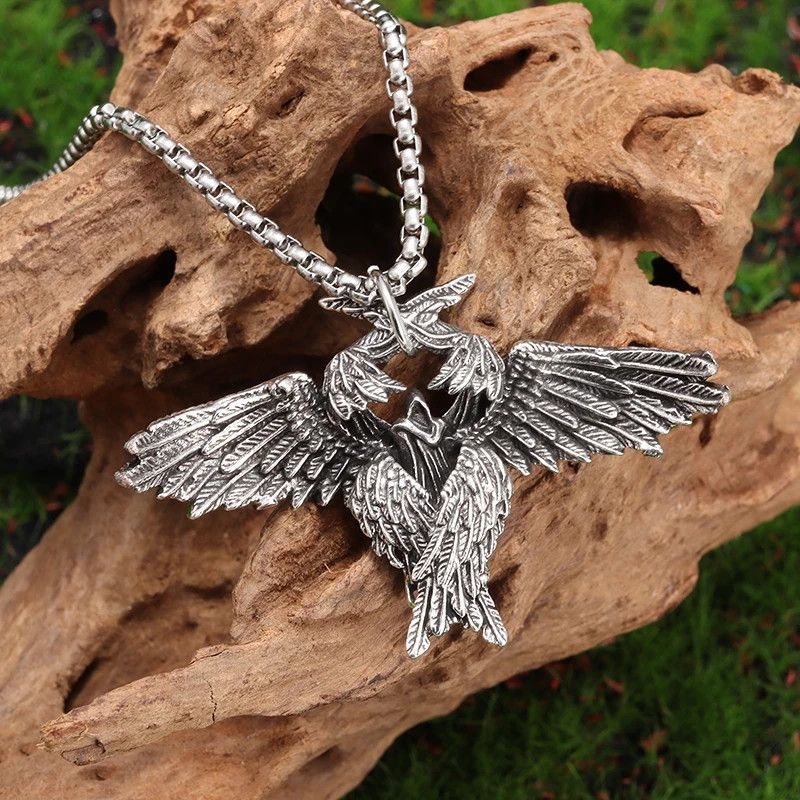 Jewelry Gothic Mysterious Angel Wings Pendant Necklace Size ONE SIZE - 5 Thumbnail