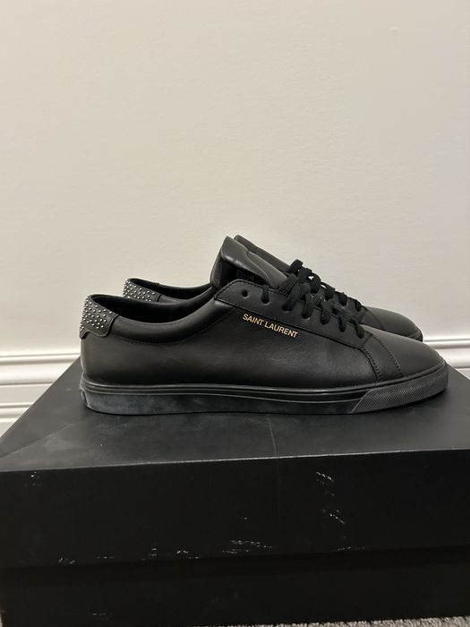 Saint laurent on sale black andy sneakers