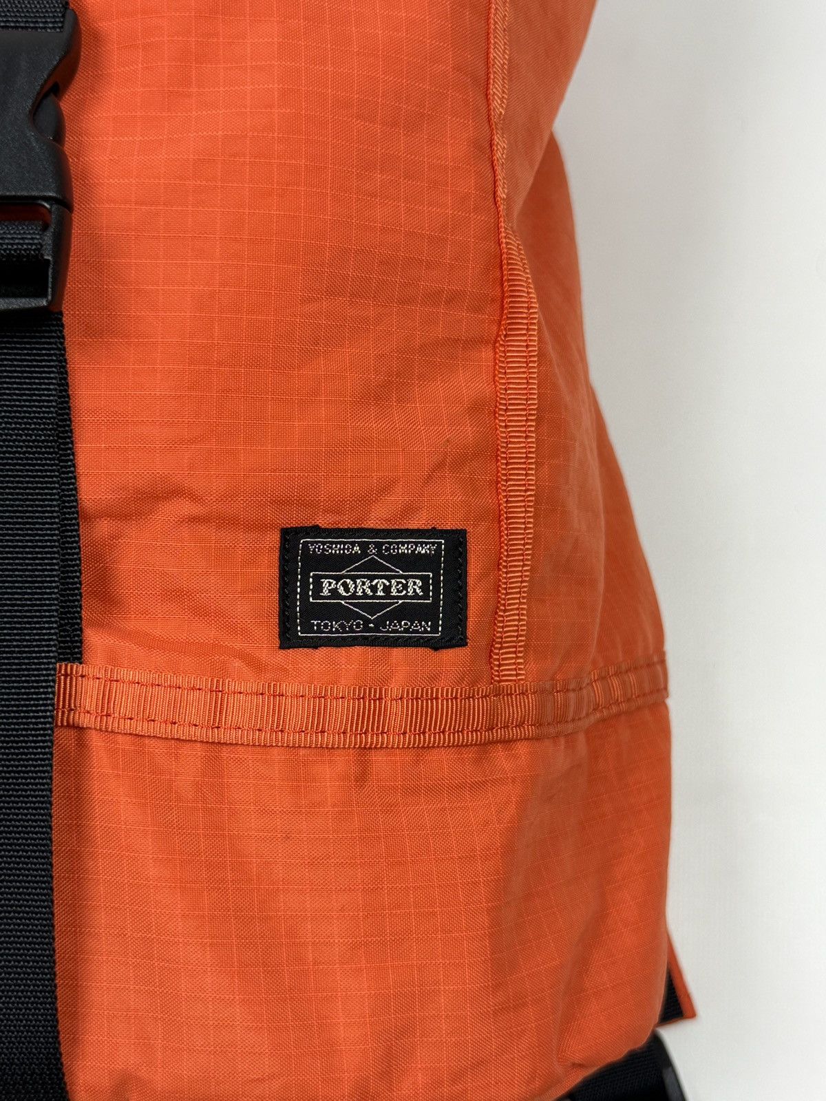 Porter 2000’s Vintage Porter Desert Orange Nylon Ripstop Backpack Size ONE SIZE - 8 Thumbnail