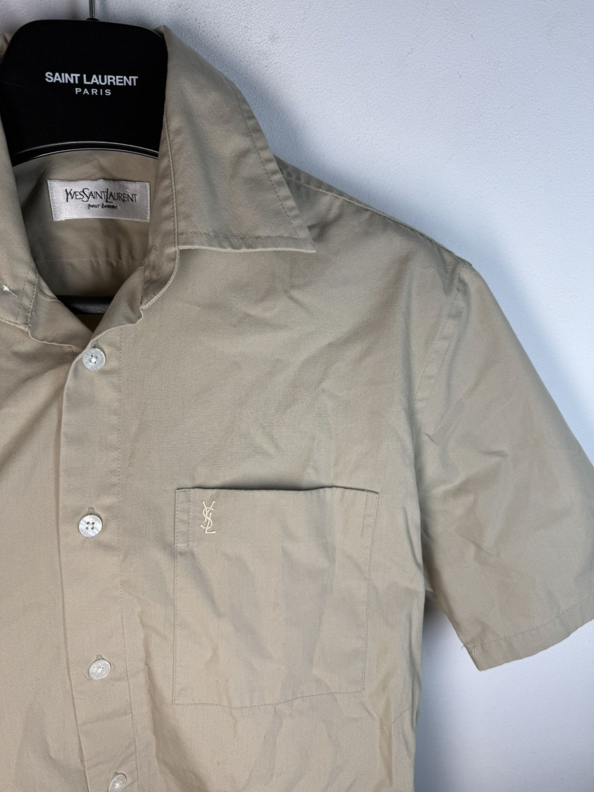 Summer YSL Shirt Beige Old Money