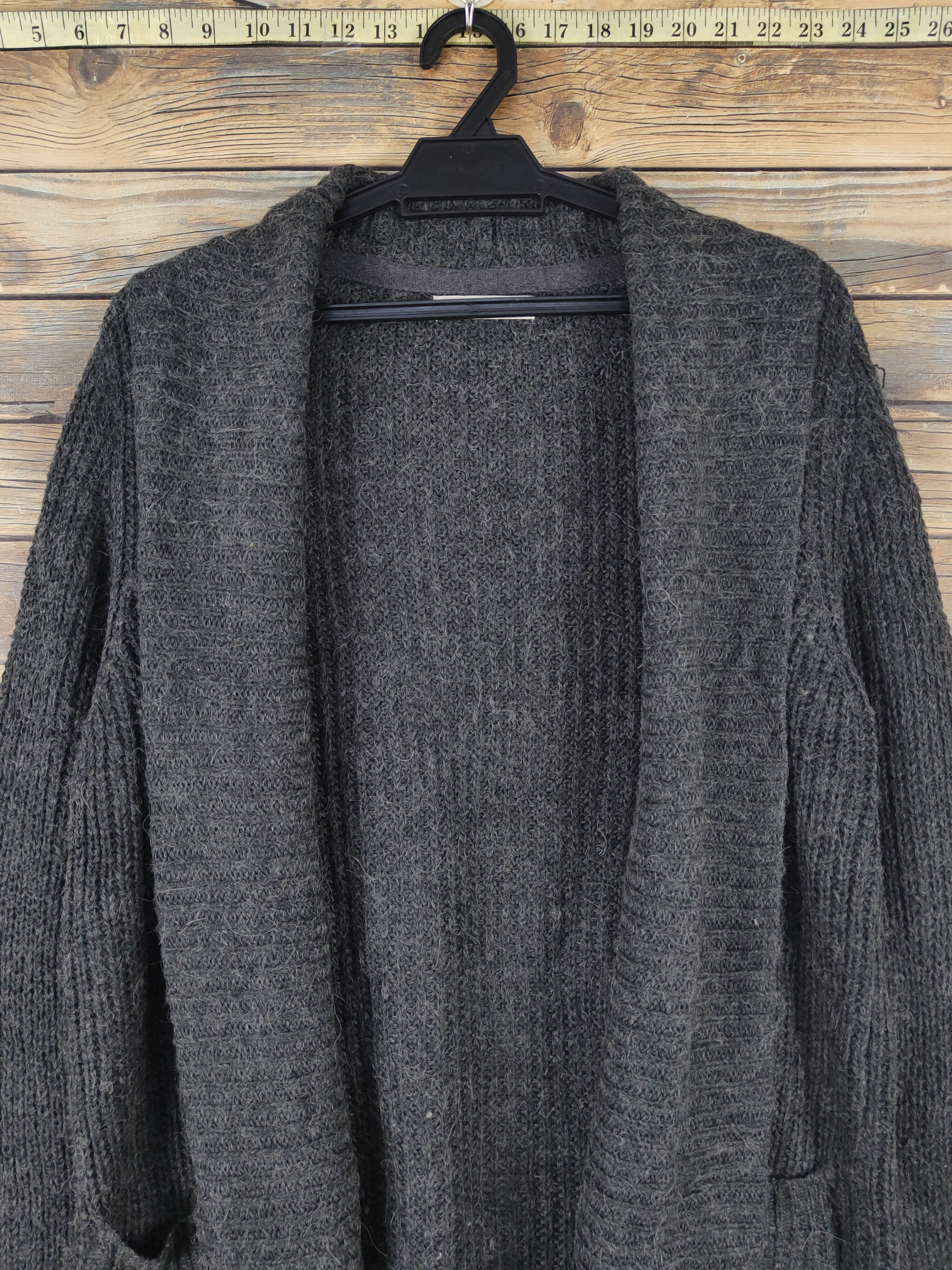 Homespun Knitwear Shoo La Rue Dark Gray Knitwear Cardigan #W1288 Size US M / EU 48-50 / 2 - 2 Thumbnail