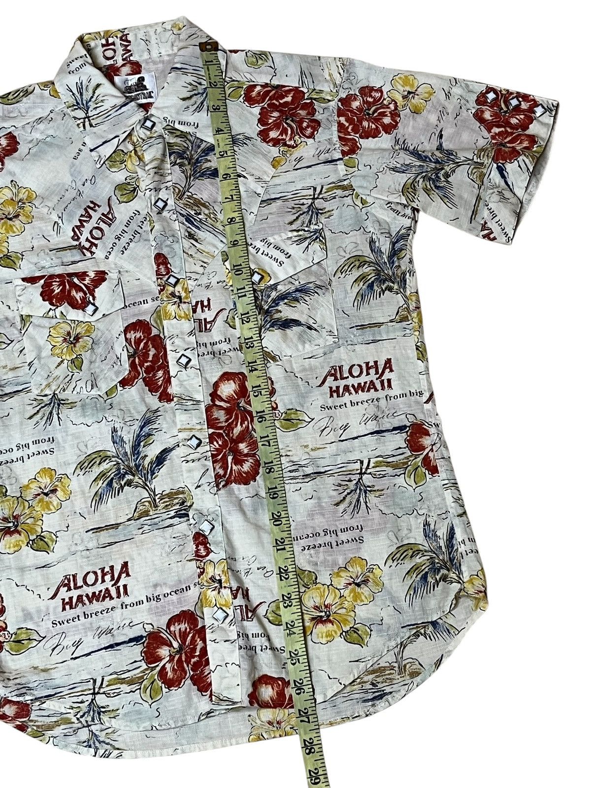 Japanese Brand NICE🔥ALOHA HAWAII OREGON TRAIL WESTERN SNAP BUTTON UPS SHIRT Size US S / EU 44-46 / 1 - 14 Thumbnail
